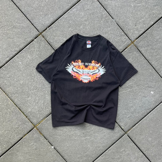 Vintage 2006 Black Harley Davidson Tee - L