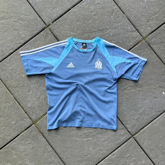 Vintage Blue Adidas Olympique Marseille Tee  - M