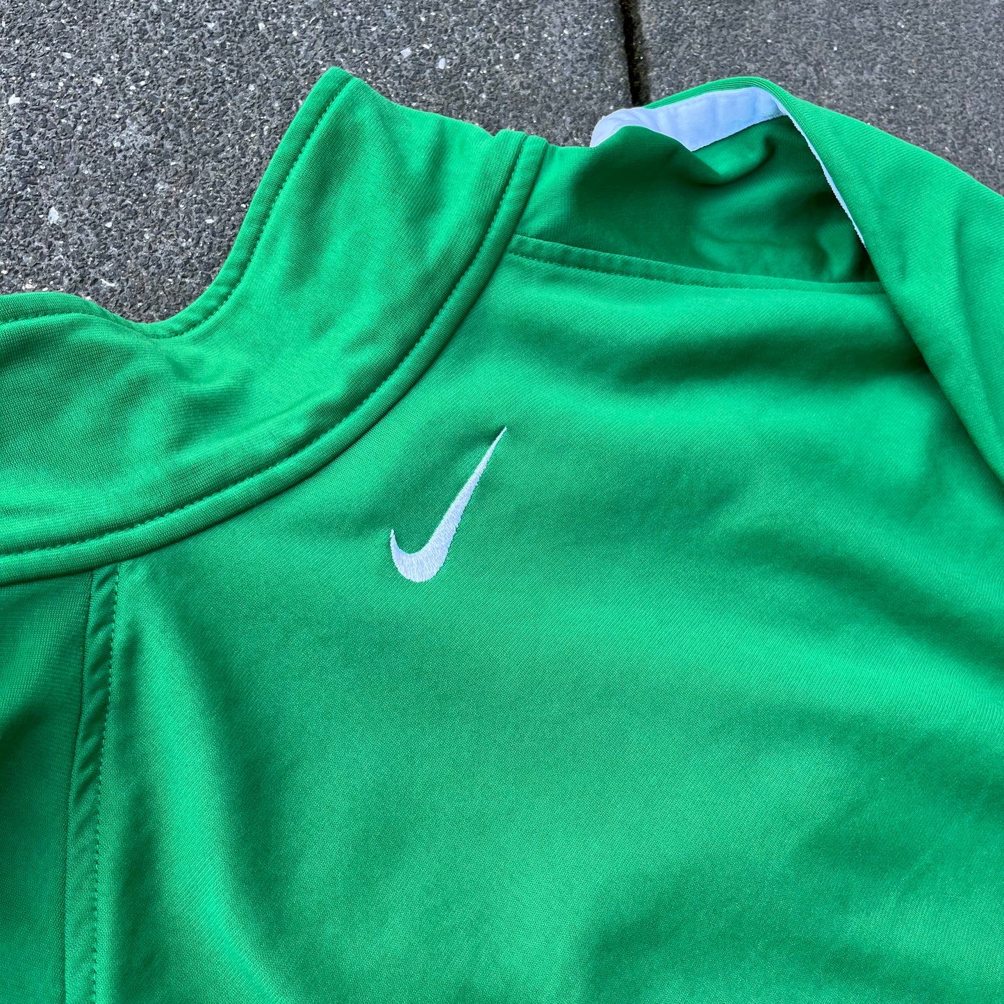 Vintage Green Nike Track Jacket - XL