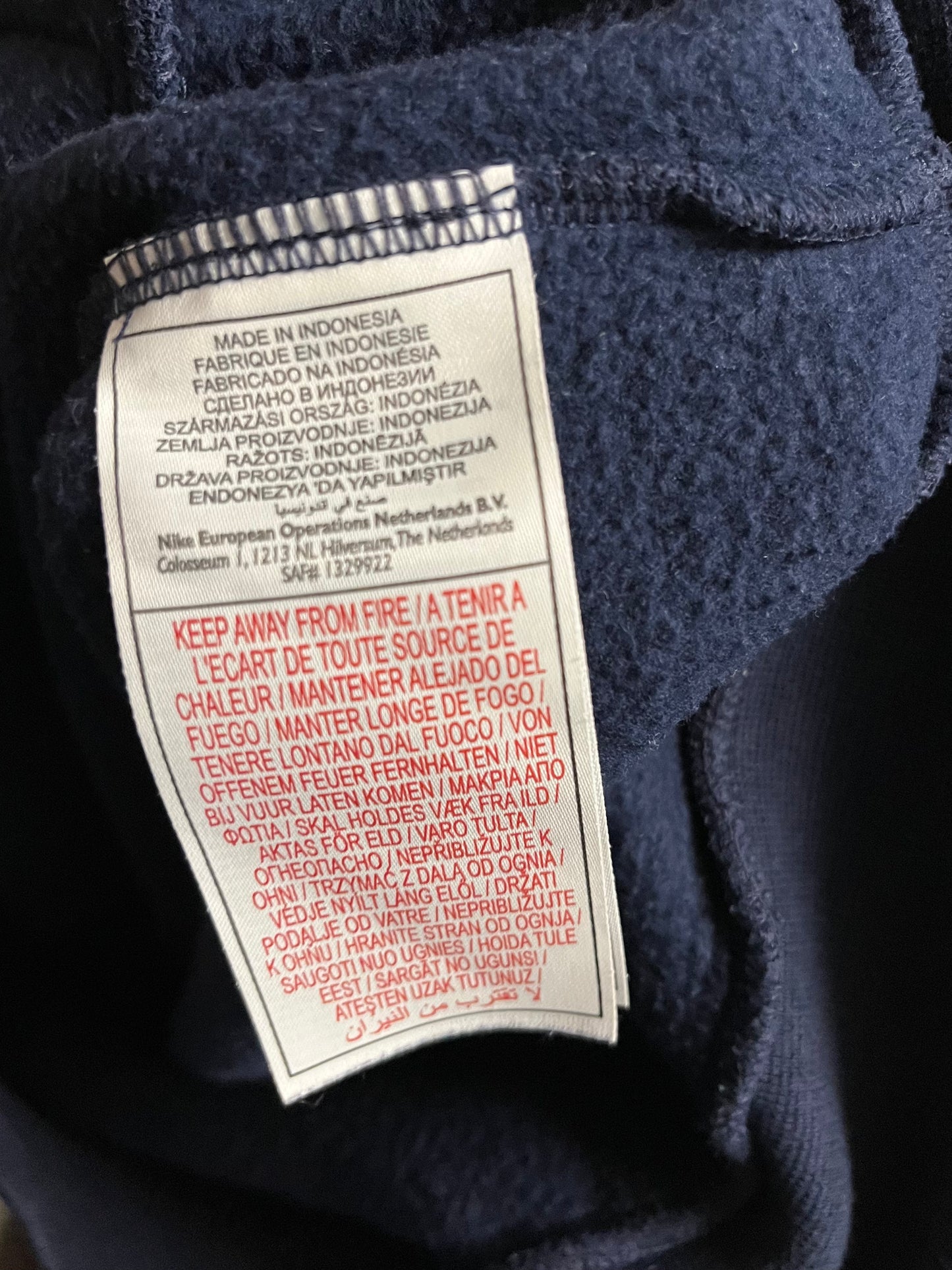 Vintage Y2K Blue Nike Zip Up - L