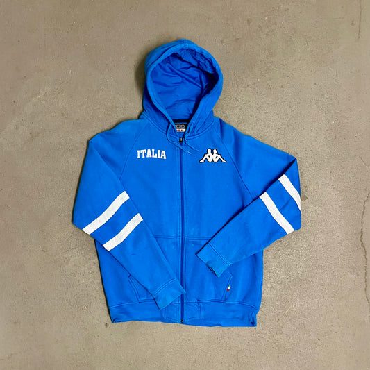 Vintage Blue Kappa Italia Zip Hoodie - M