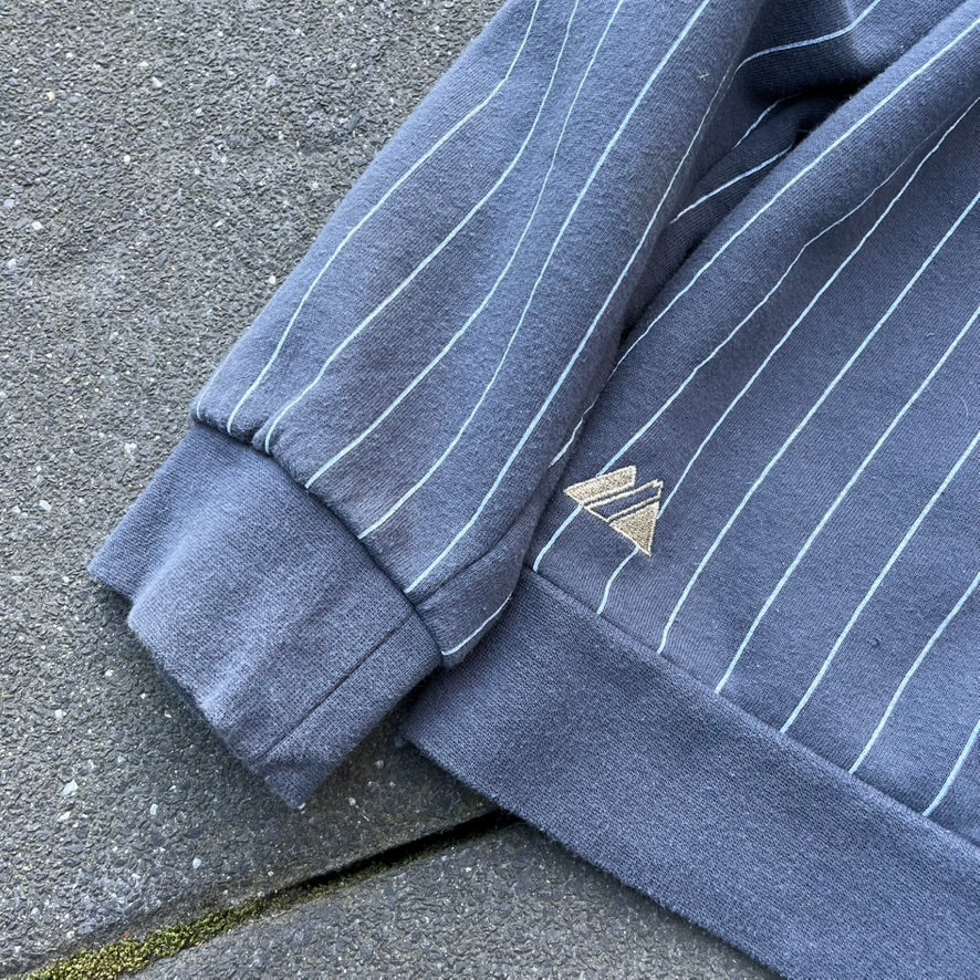 Vintage Grey Majestic Yankees Zip Hoodie - M