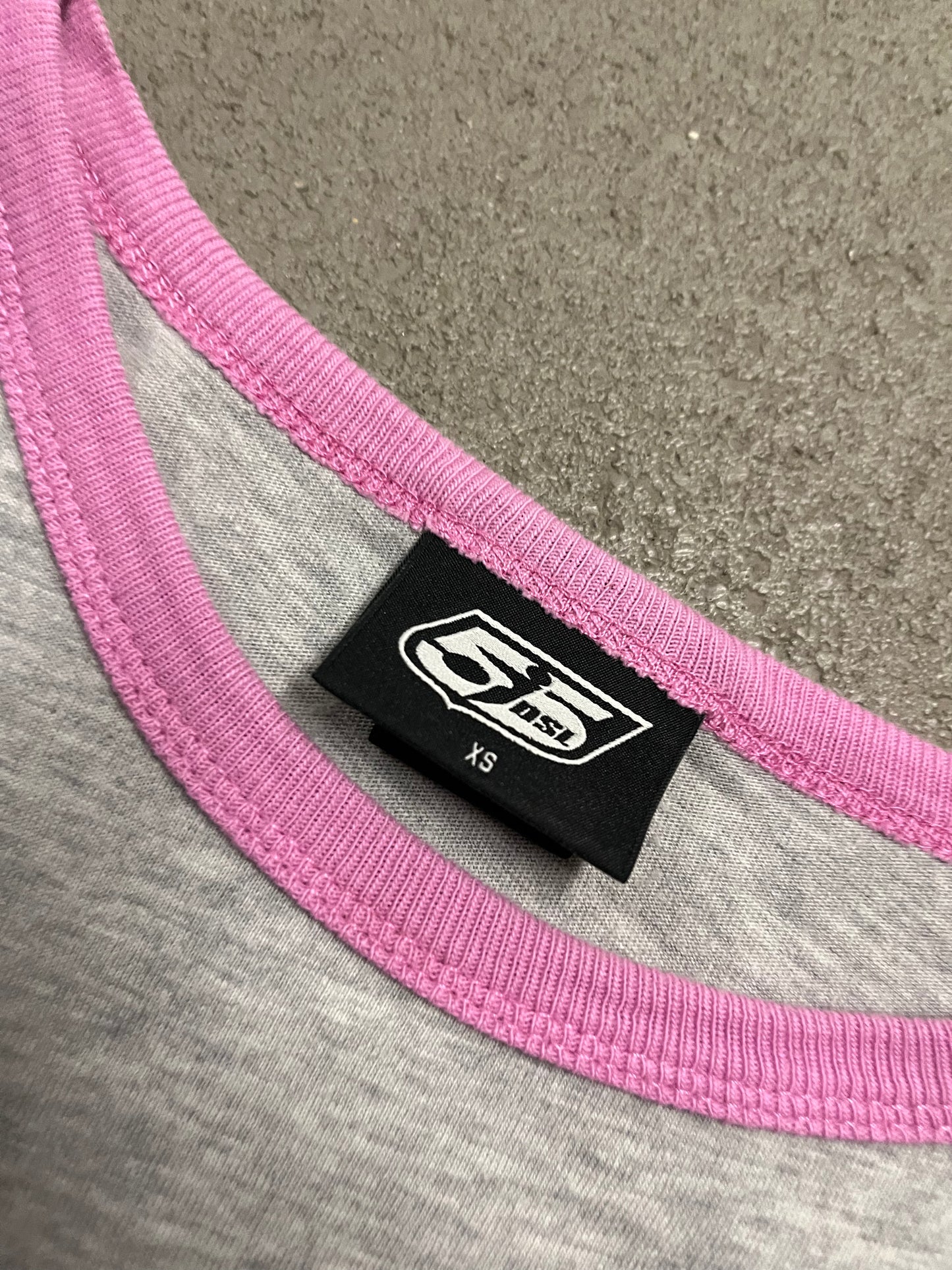 Vintage Y2K Grey Pink Diesel Tee - XS (W)