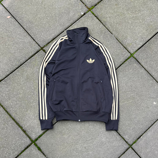Vintage Black Gold Adidas Track Jacket - XL