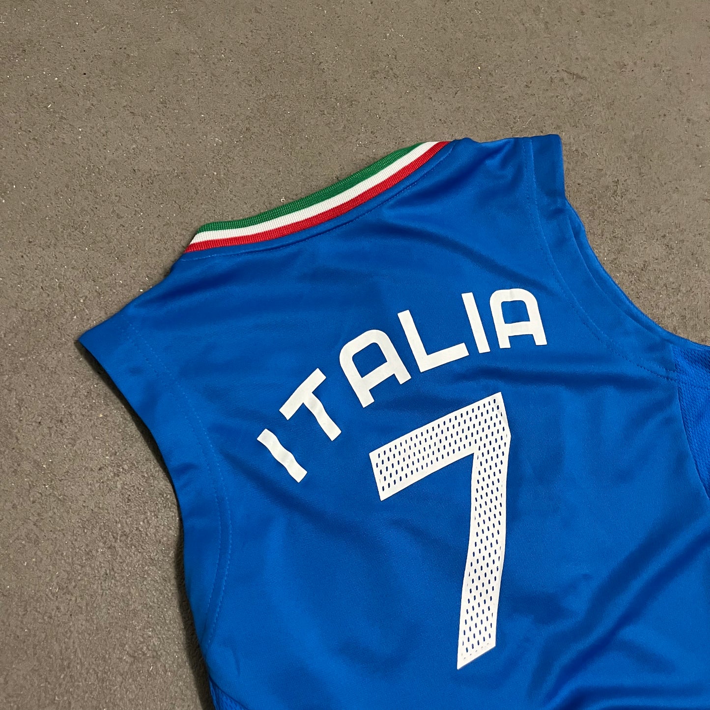 Vintage 2004 Blue Adidas Italia Top - L (W)