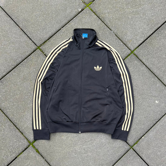 Vintage Black Gold Adidas Firebird Track Jacket - M