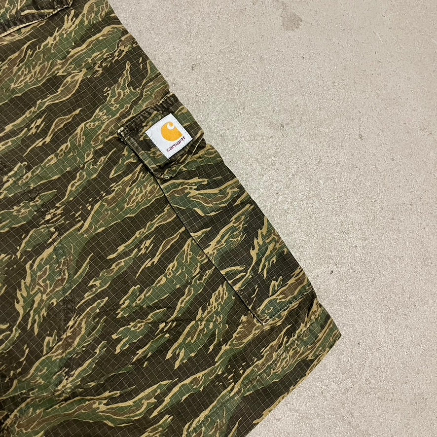 Green Tiger Camo Carhartt Shorts - 34