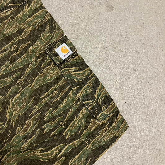 Green Tiger Camo Carhartt Shorts - 34