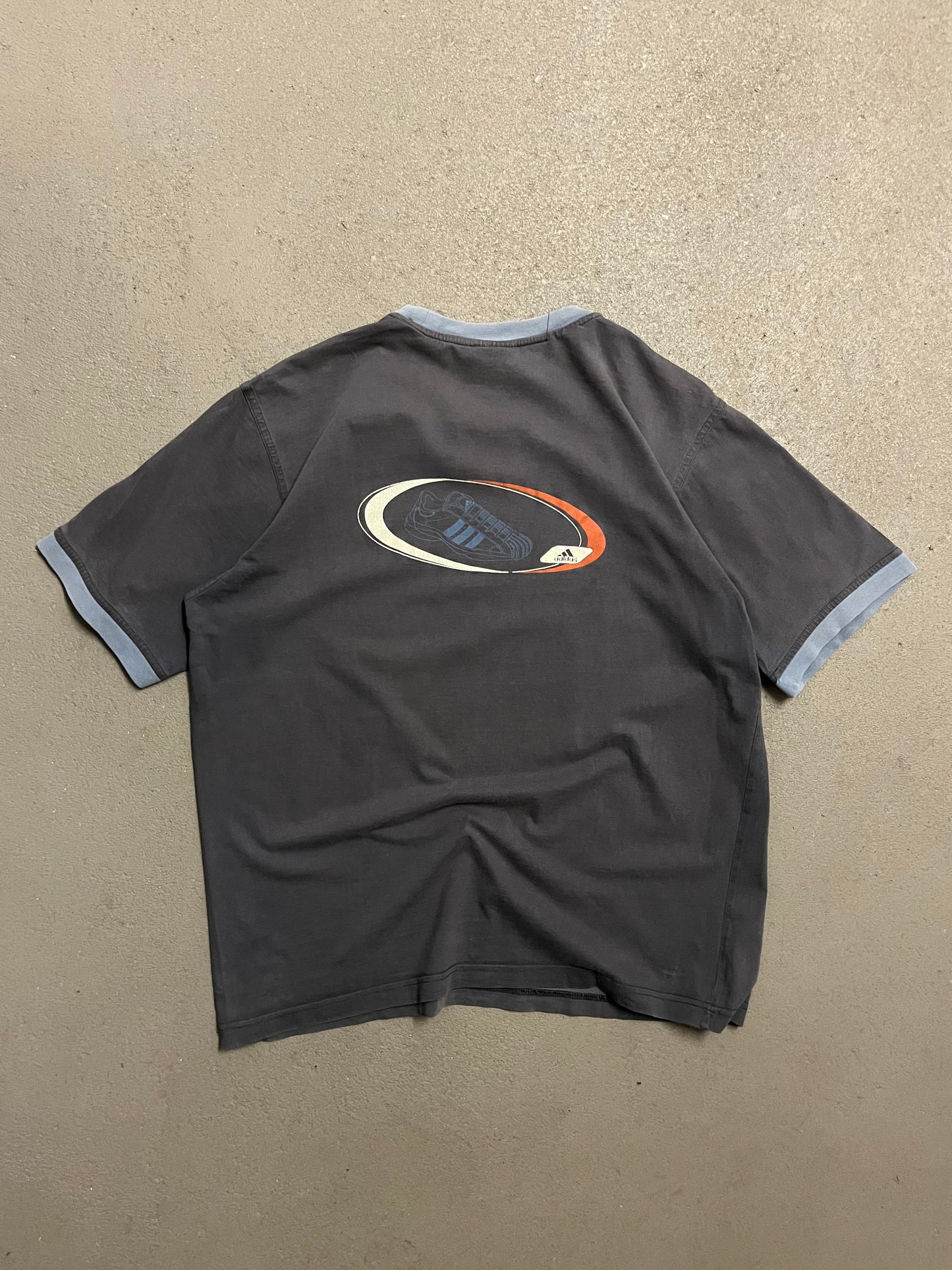 Vintage 90s Blue Faded Adidas Superstern Tee - M (W)