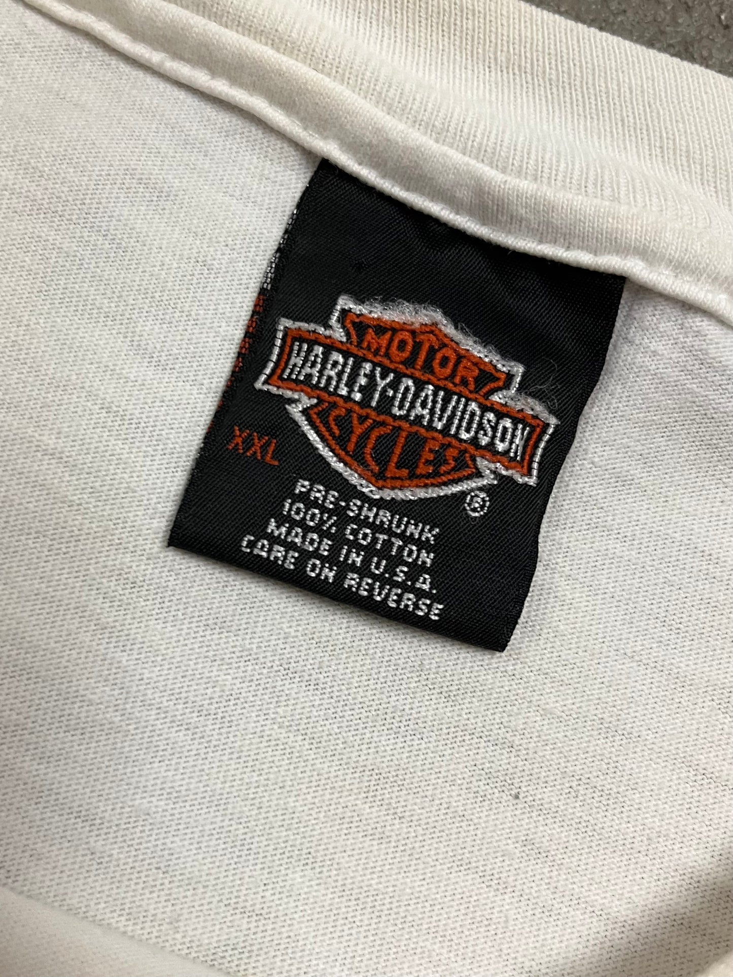 Vintage 1995 White Purple Harley Davidson Longsleeve - XL