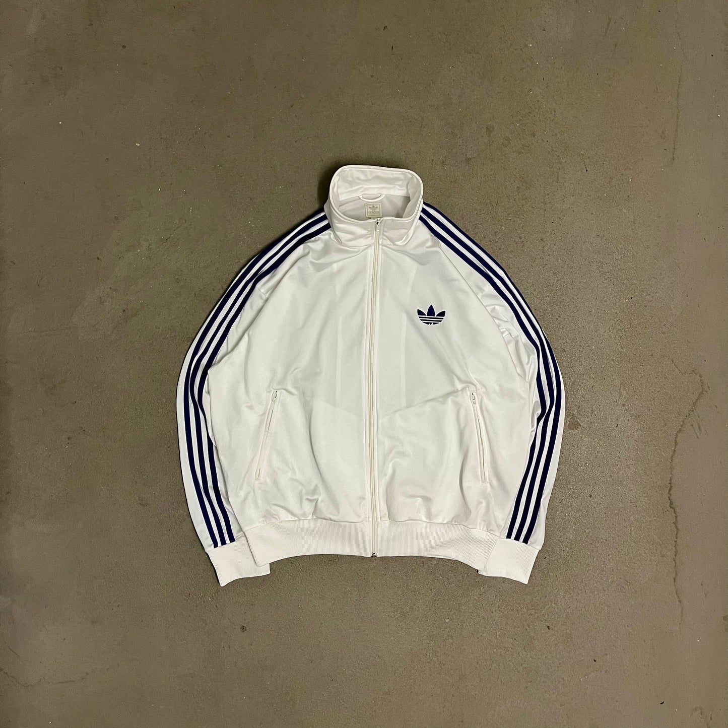 2009 White Purple Adidas Firebird Track Jacket - XL