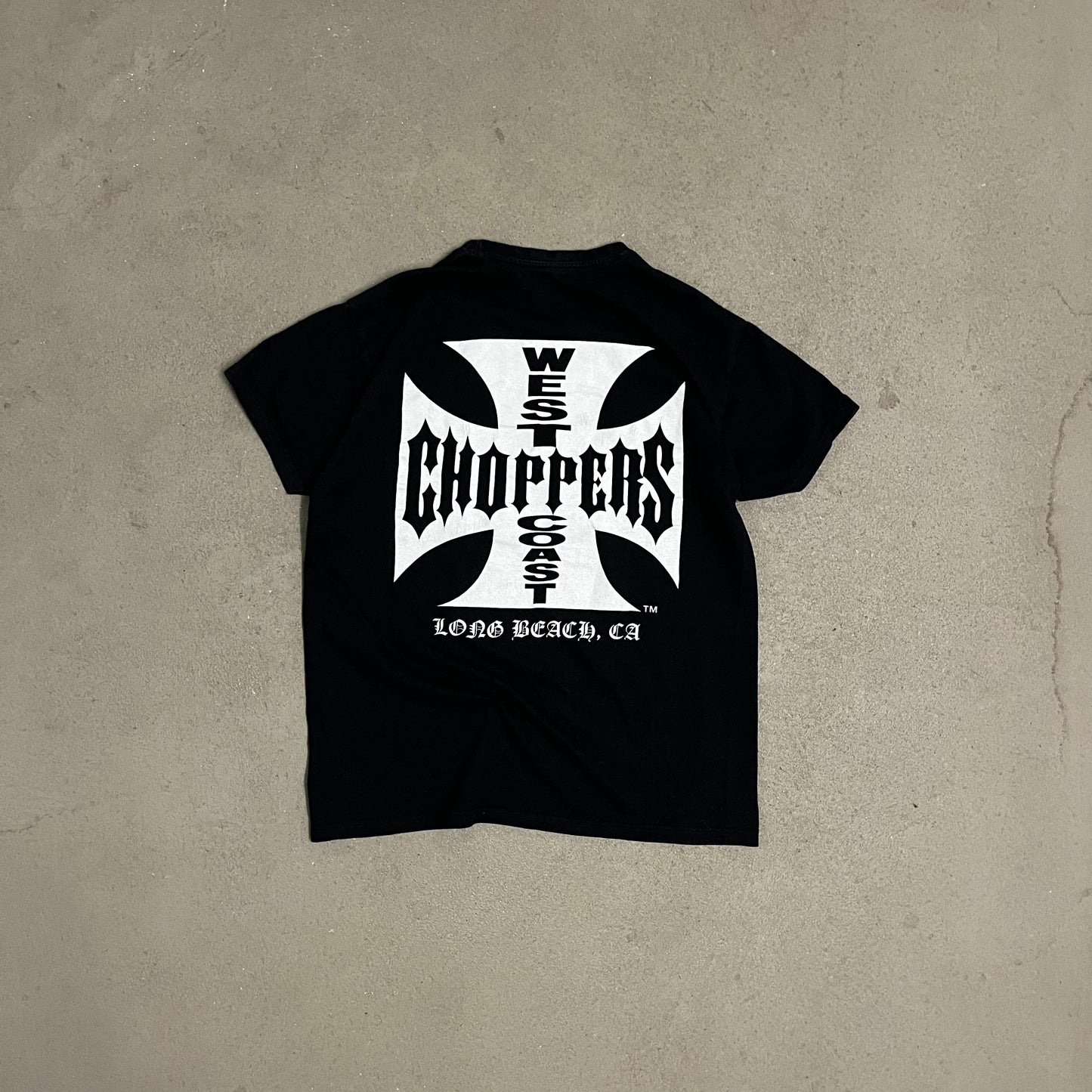 Black White West Coast Choppers Tee - M