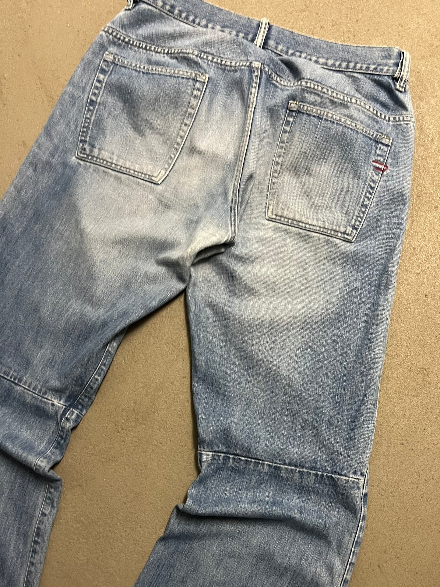 Vintage Y2K Blue Diesel Bootcut Jeans - 34