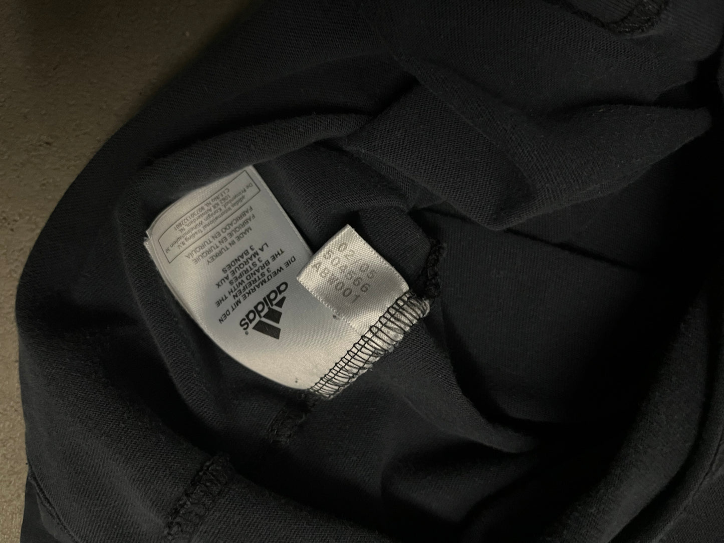 Vintage Y2K 2005 Black Faded Adidas Tee - M