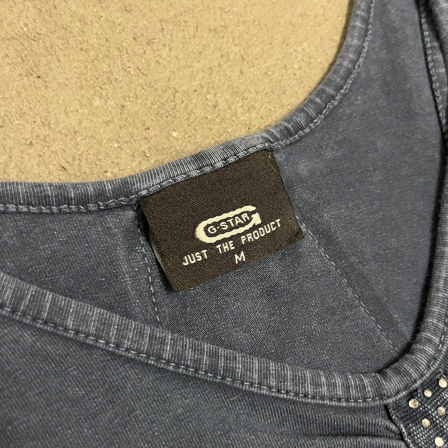 Vintage Y2K Blue G-Star Top - M (W)