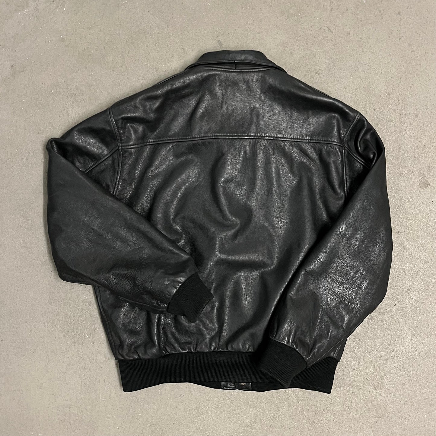 Vintage Black Chevignon Leather Jacket - M