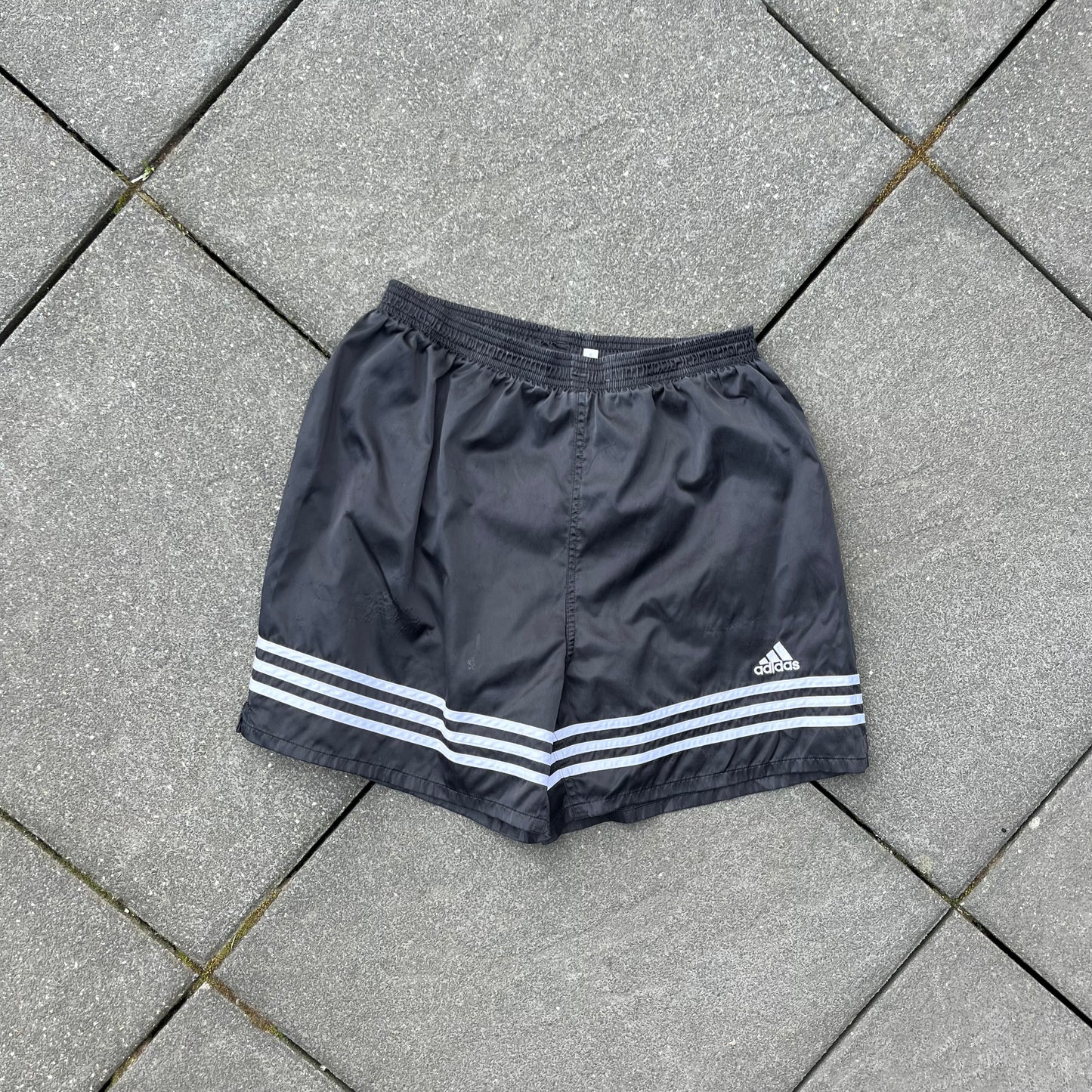 Vintage 2001 Black Adidas Shorts - L