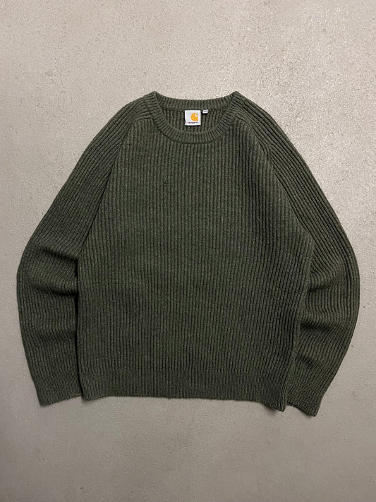 Green Carhartt Fisherman Knit Sweater - L