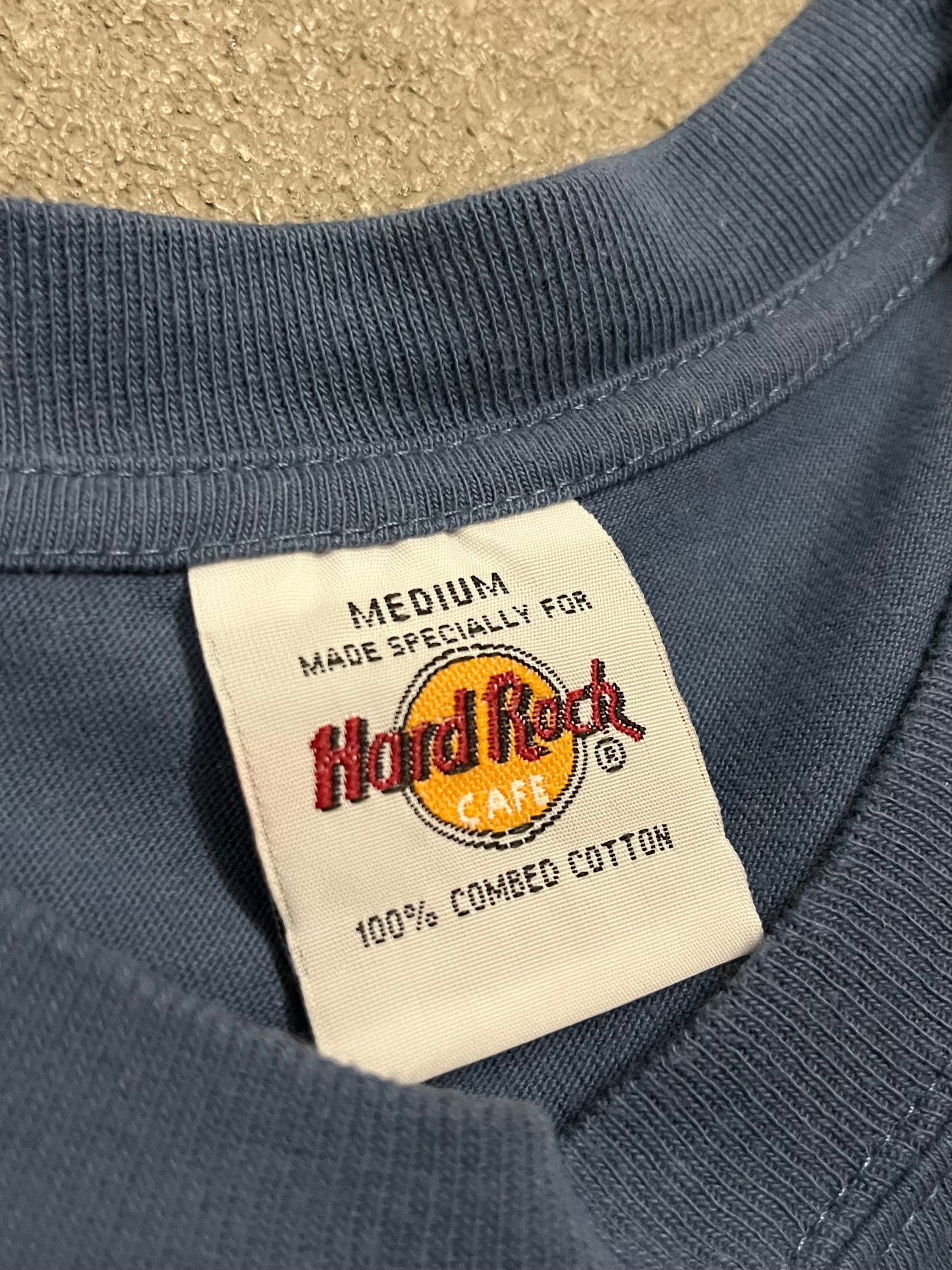 Vintage Y2K Blue Hard Rock Cafe Munich Dragon Tee - M