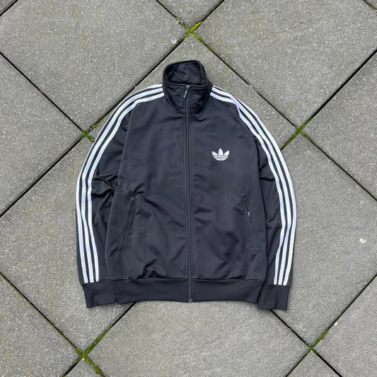Vintage Black Adidas Track Jacket - L