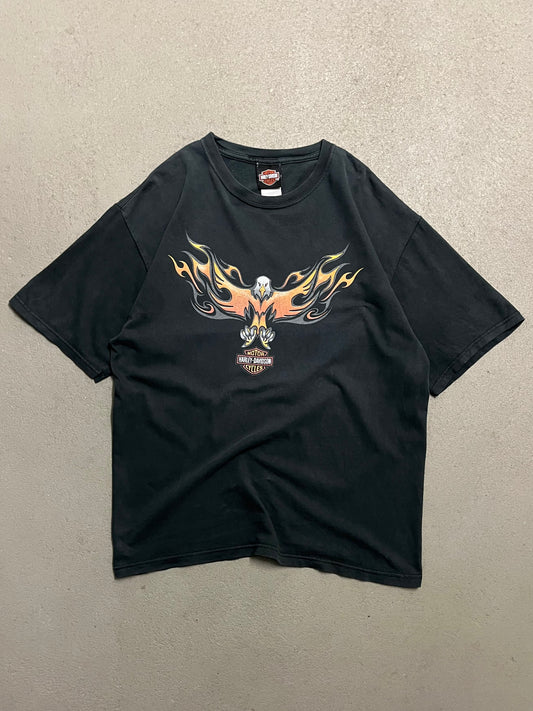 Vintage 2005 Black Faded Harley Davidson Tee - L