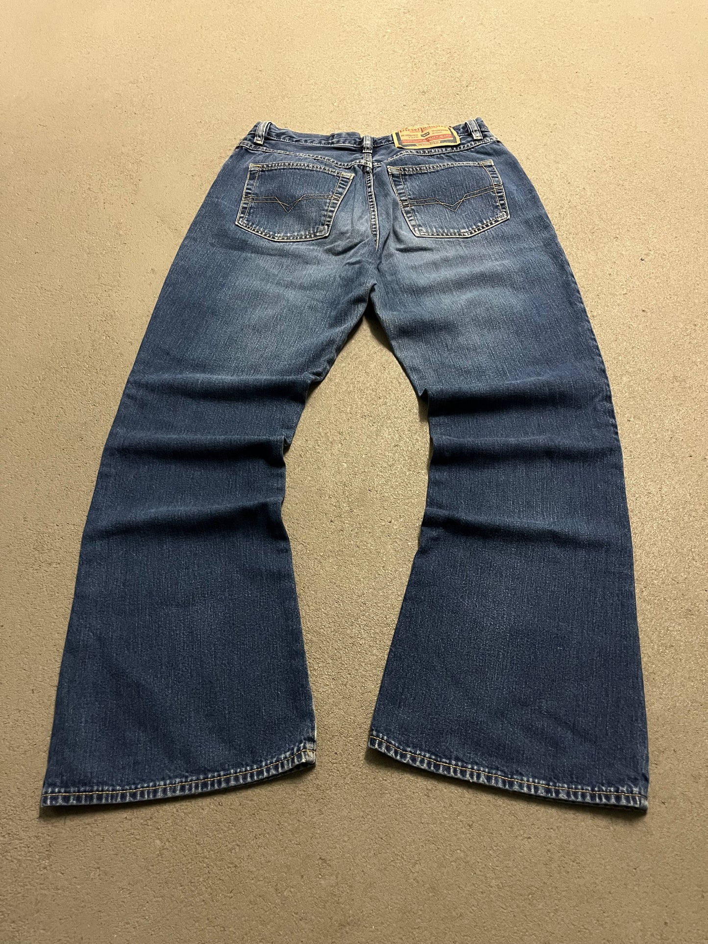 Vintage Y2K Blue Diesel Bootcut Jeans - 30