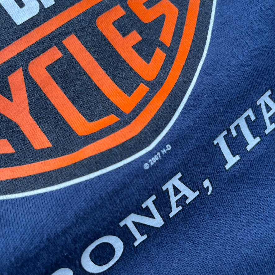 2007 Blue Harley Davidson Tee - XL