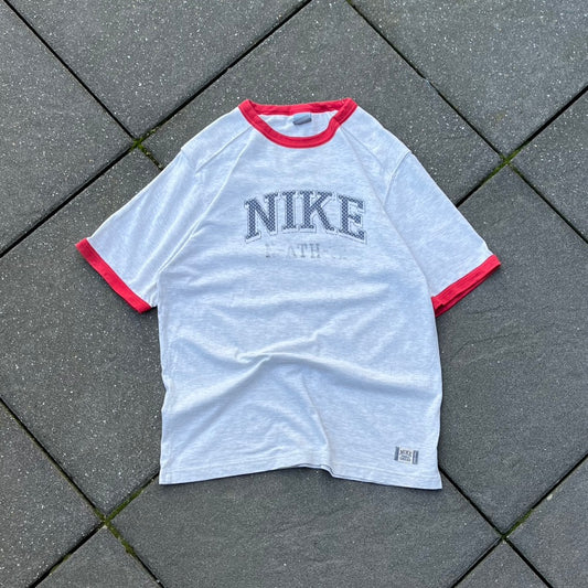 Vintage Grey Nike Ringer Tee - L