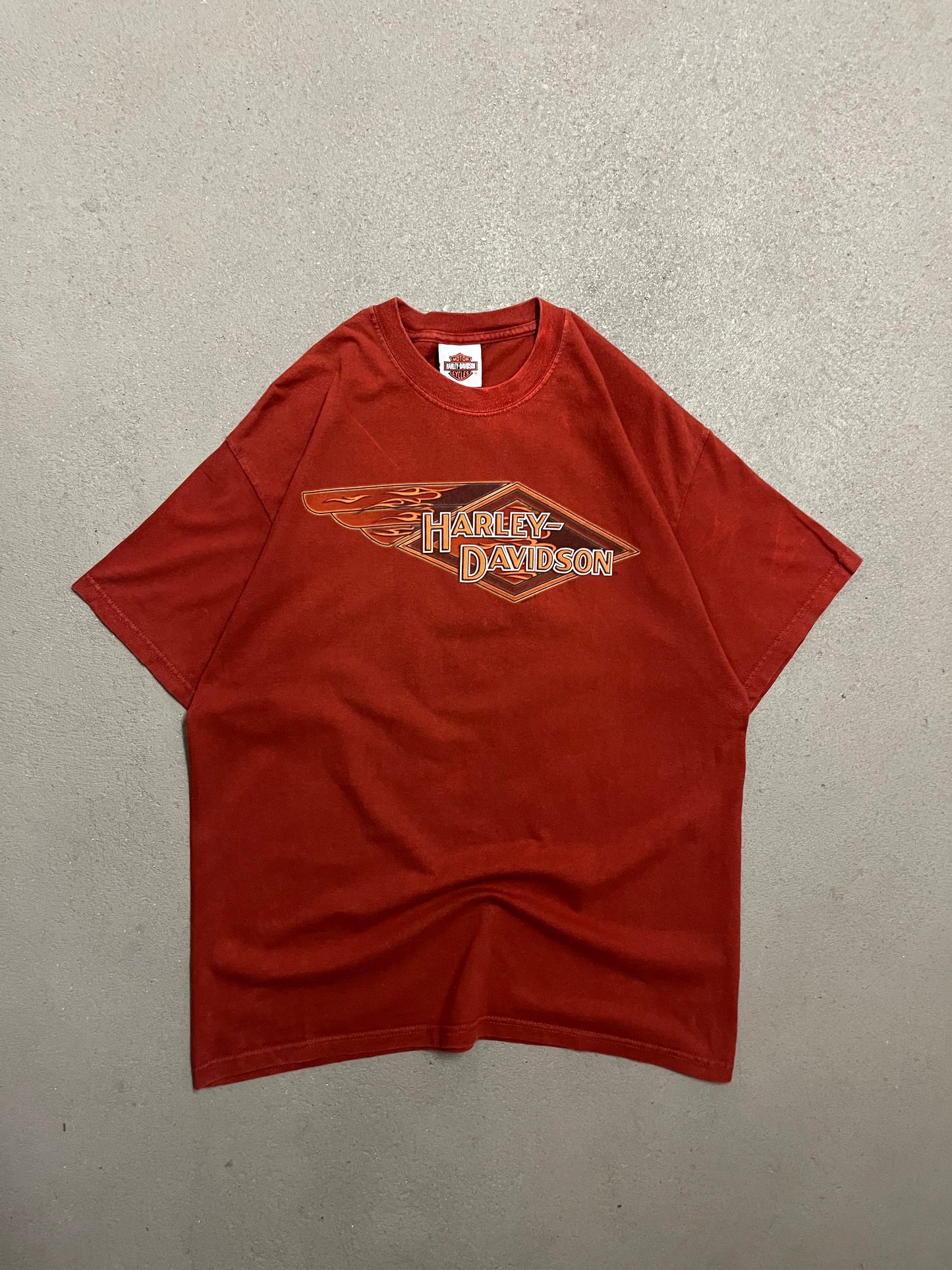 Vintage 2005 Red Harley Davidson Tee - L