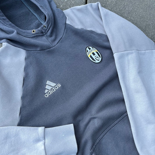 Vintage Grey Adidas Juventus Hoodie - L