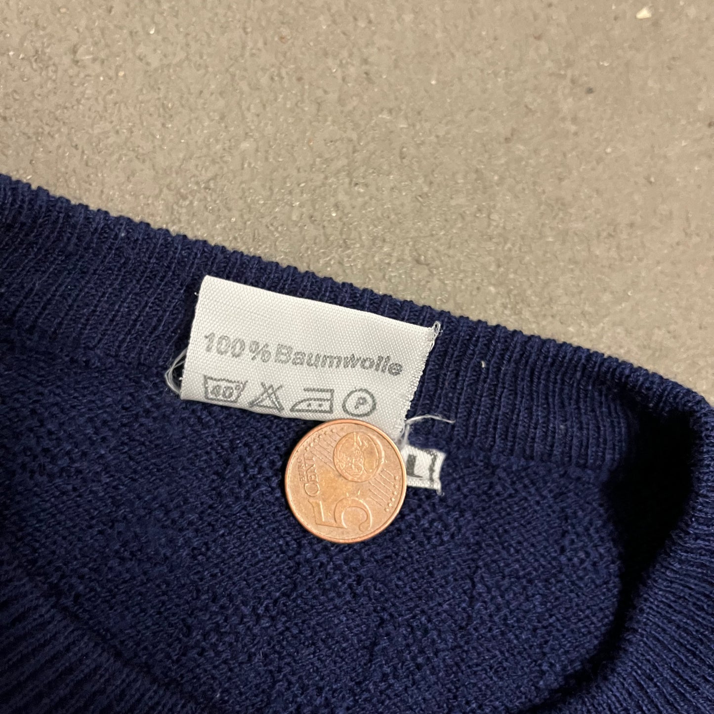 Vintage Blue Sergio Tacchini Knit Sweater - M