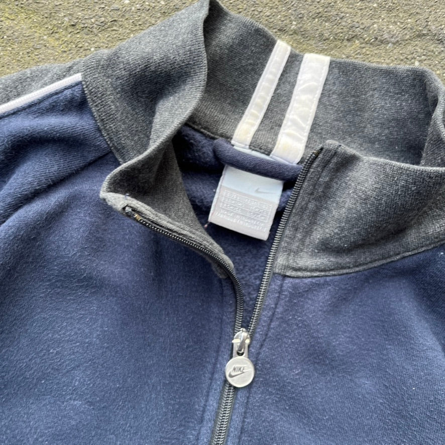 Vintage Blue Nike Zip Up - L