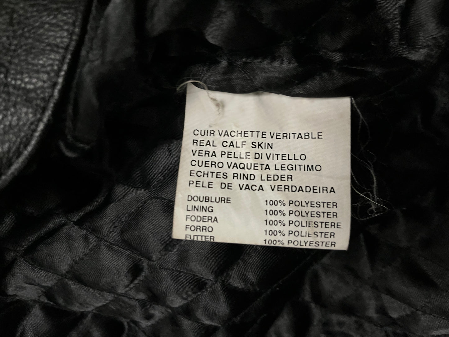 Vintage Black Chevignon Leather Jacket - L