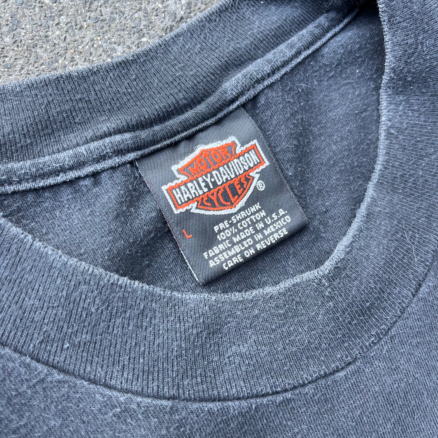 Vintage 1998 Black Harley Davidson Tee - L
