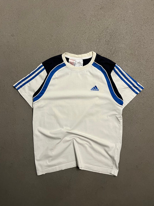 Vintage 2007 White Black Blue Adidas Tee - M (W)