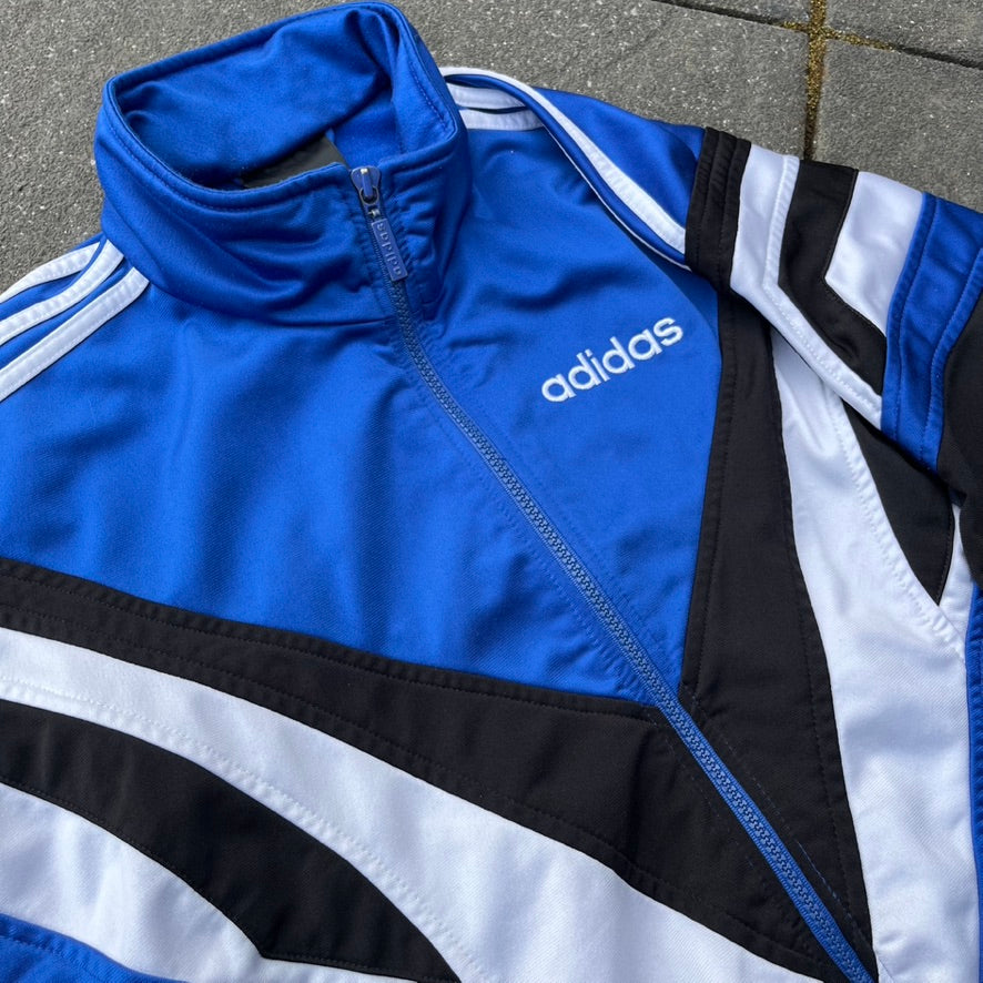 Vintage 90s Blue Adidas Track Jacket - L