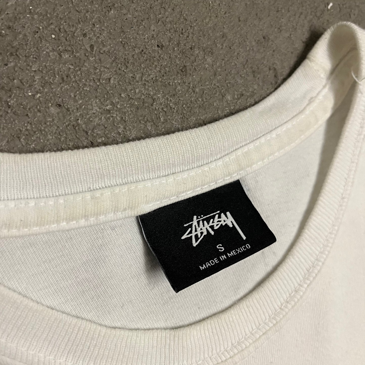White Stüssy Tee - S