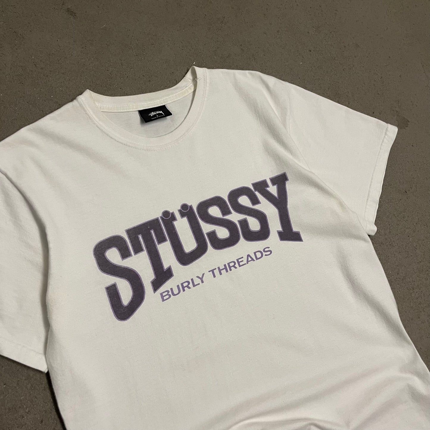 White Stüssy Tee - S