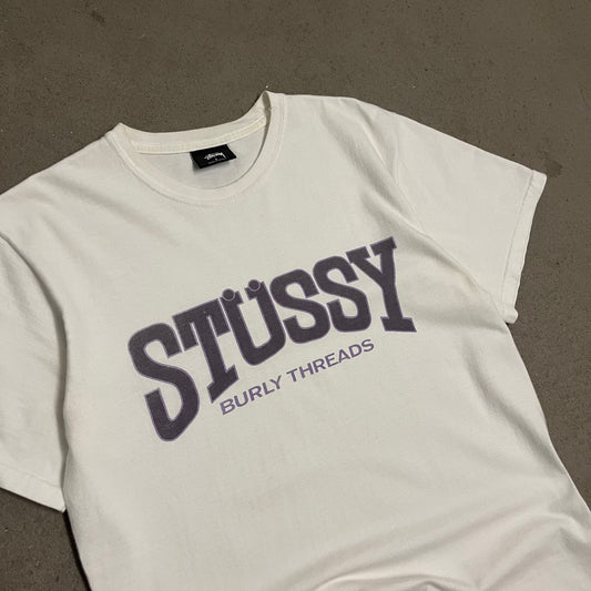 White Stüssy Tee - S
