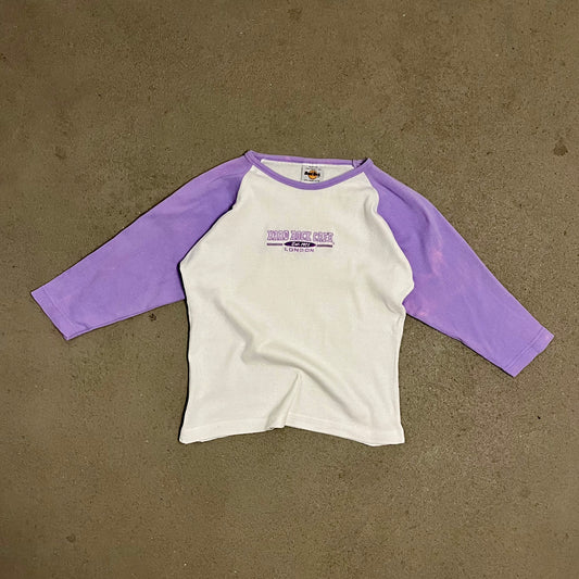 Vintage White Pink Hard Rock Longsleeve - M (W)