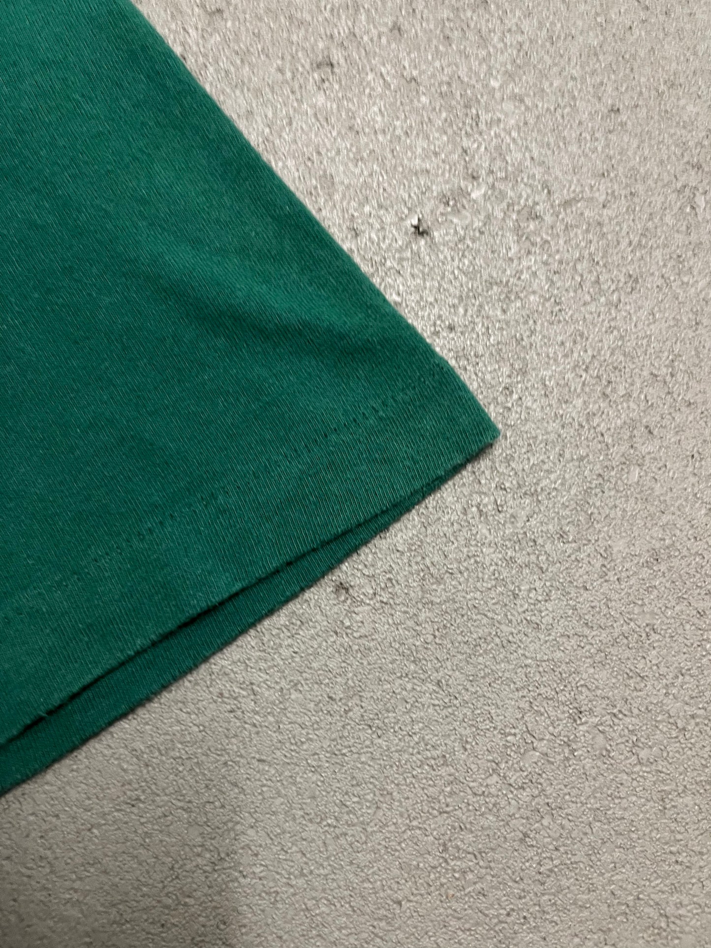 Vintage 90s Green Single Stitch Leopard Tee - M