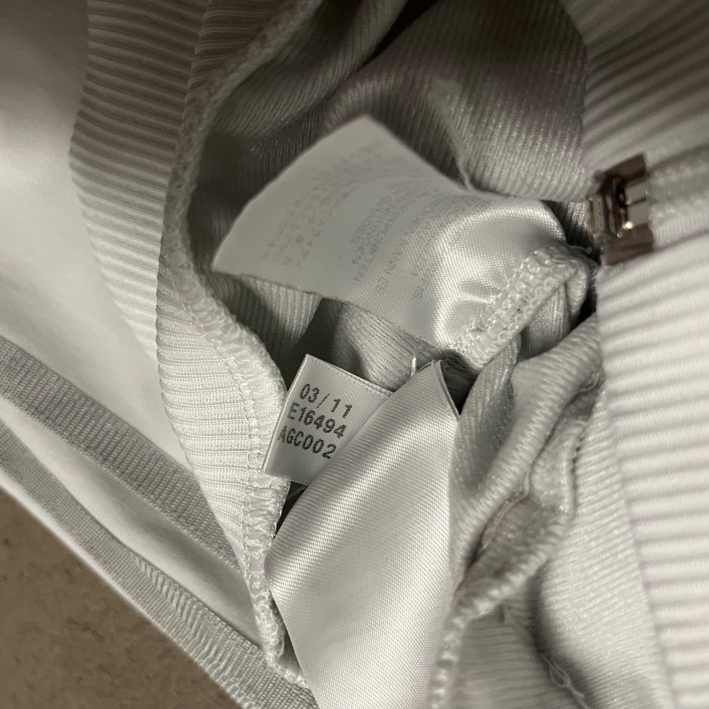 2011 Silver Adidas Track Jacket - L (W)