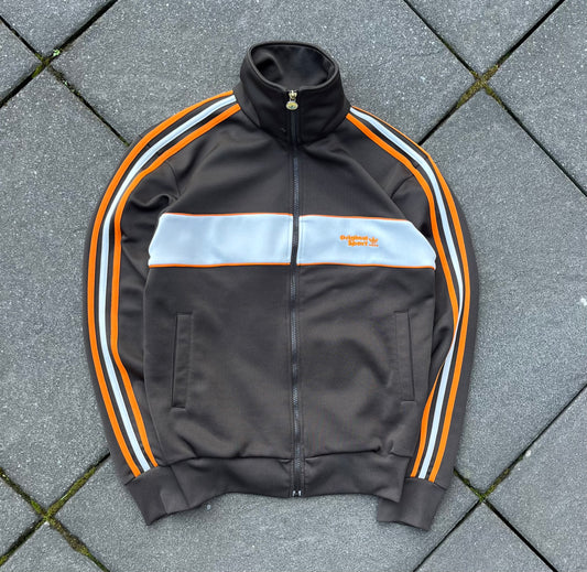 Vintage Brown Adidas Track Jacket - M