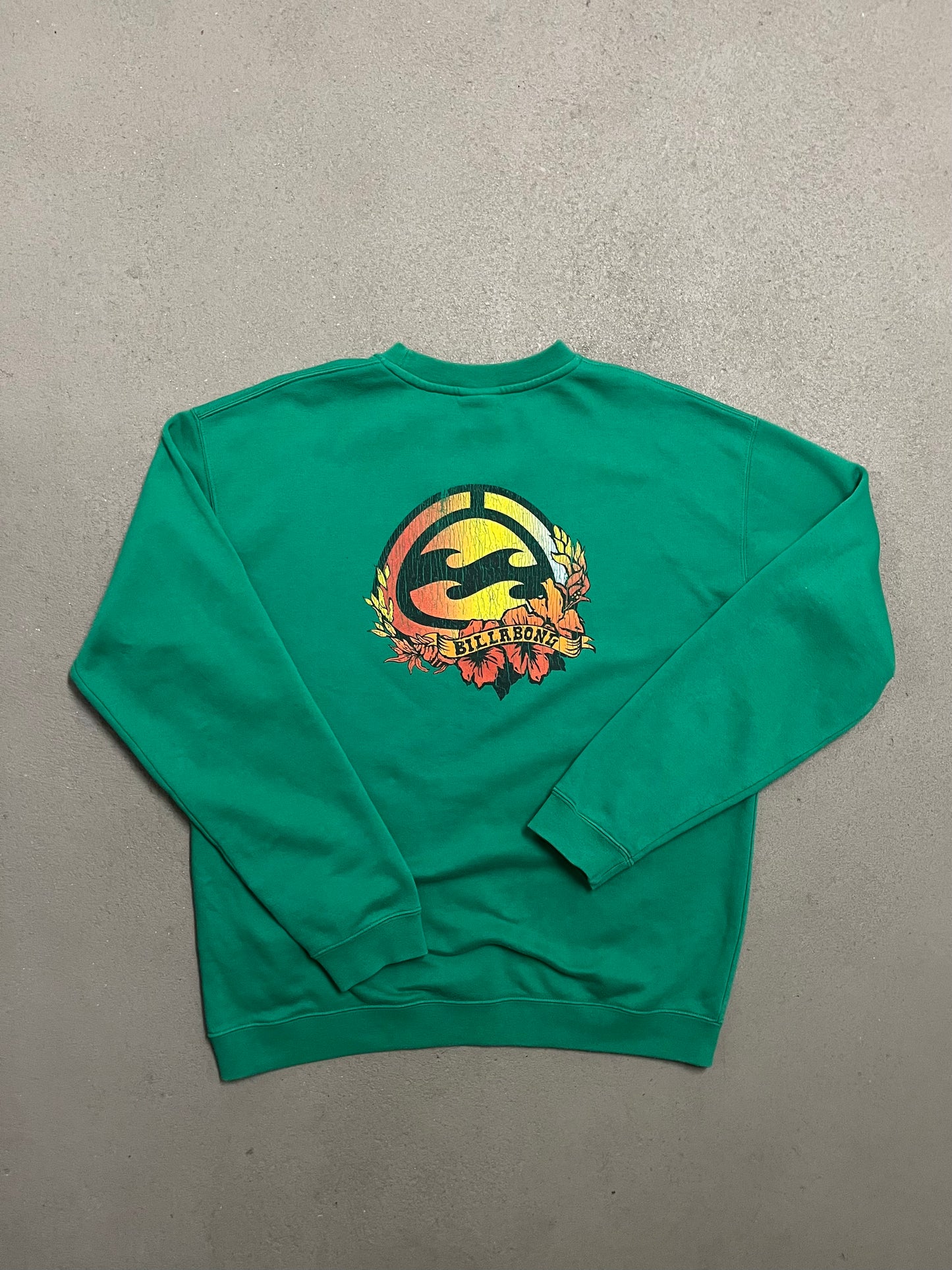 Vintage Y2K Green Billabong Sweater - L