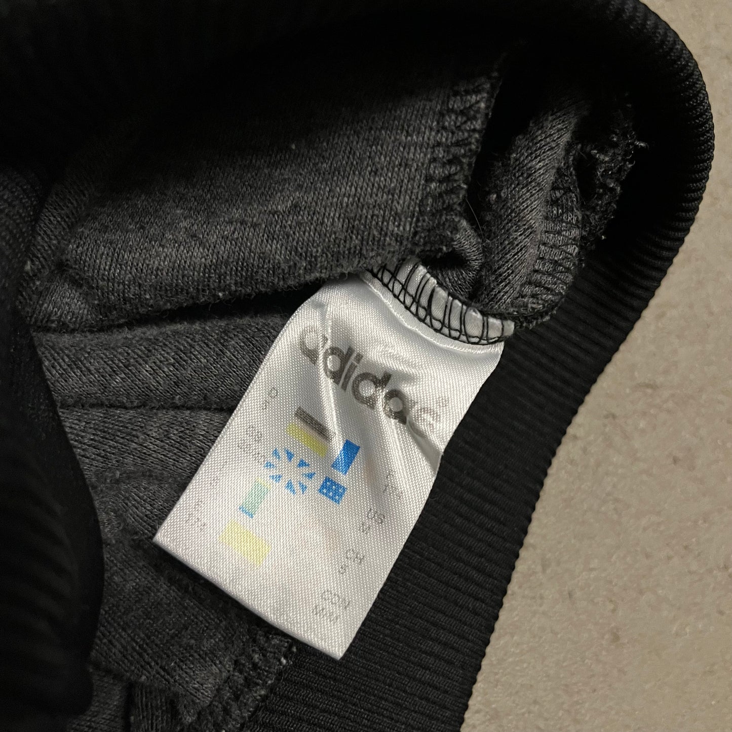 Vintage 90s Black Blue Adidas Track Jacket - M