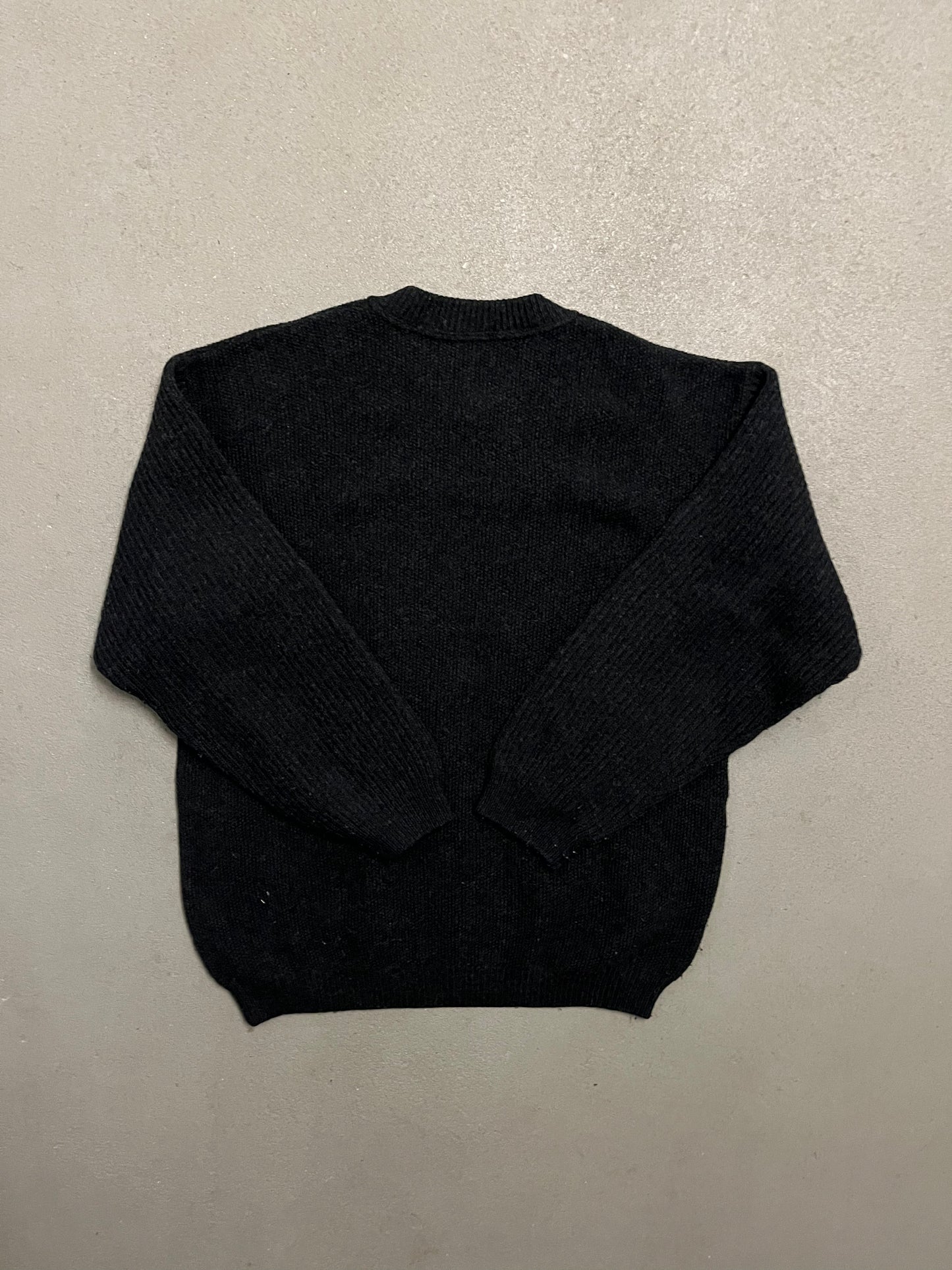 Vintage Black Camel Knit Sweater - XL