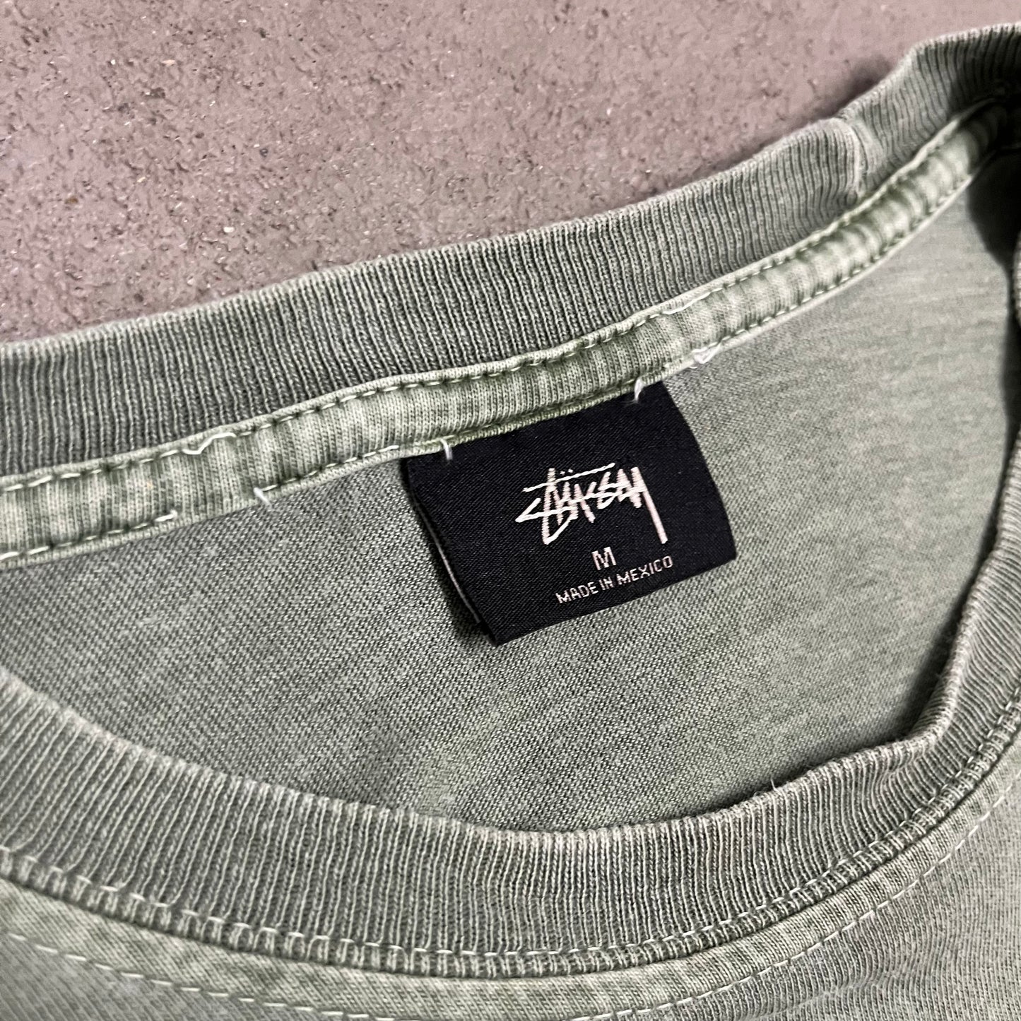Green Stüssy Tee - M