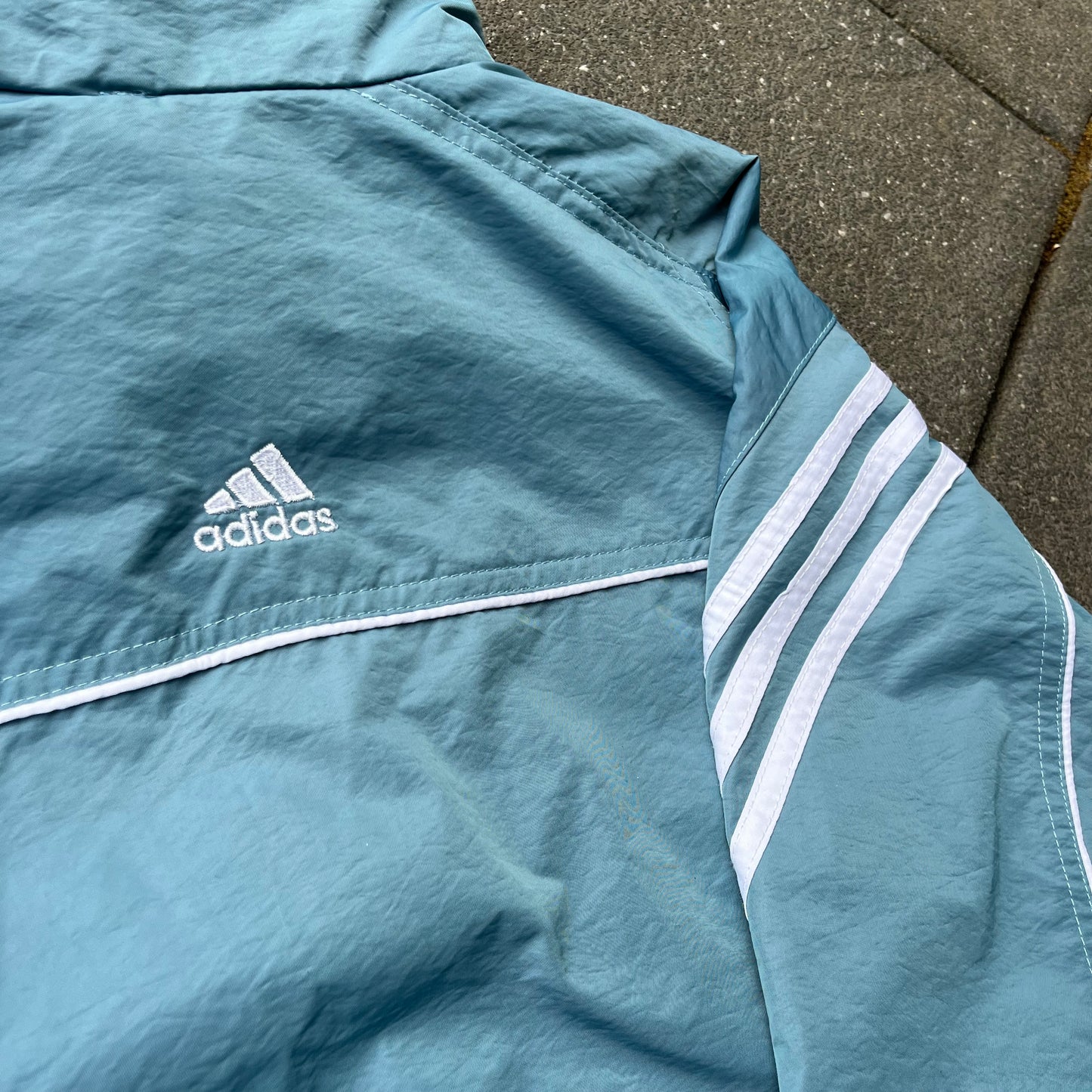 Vintage 90s Blue Adidas Track Jacket - M