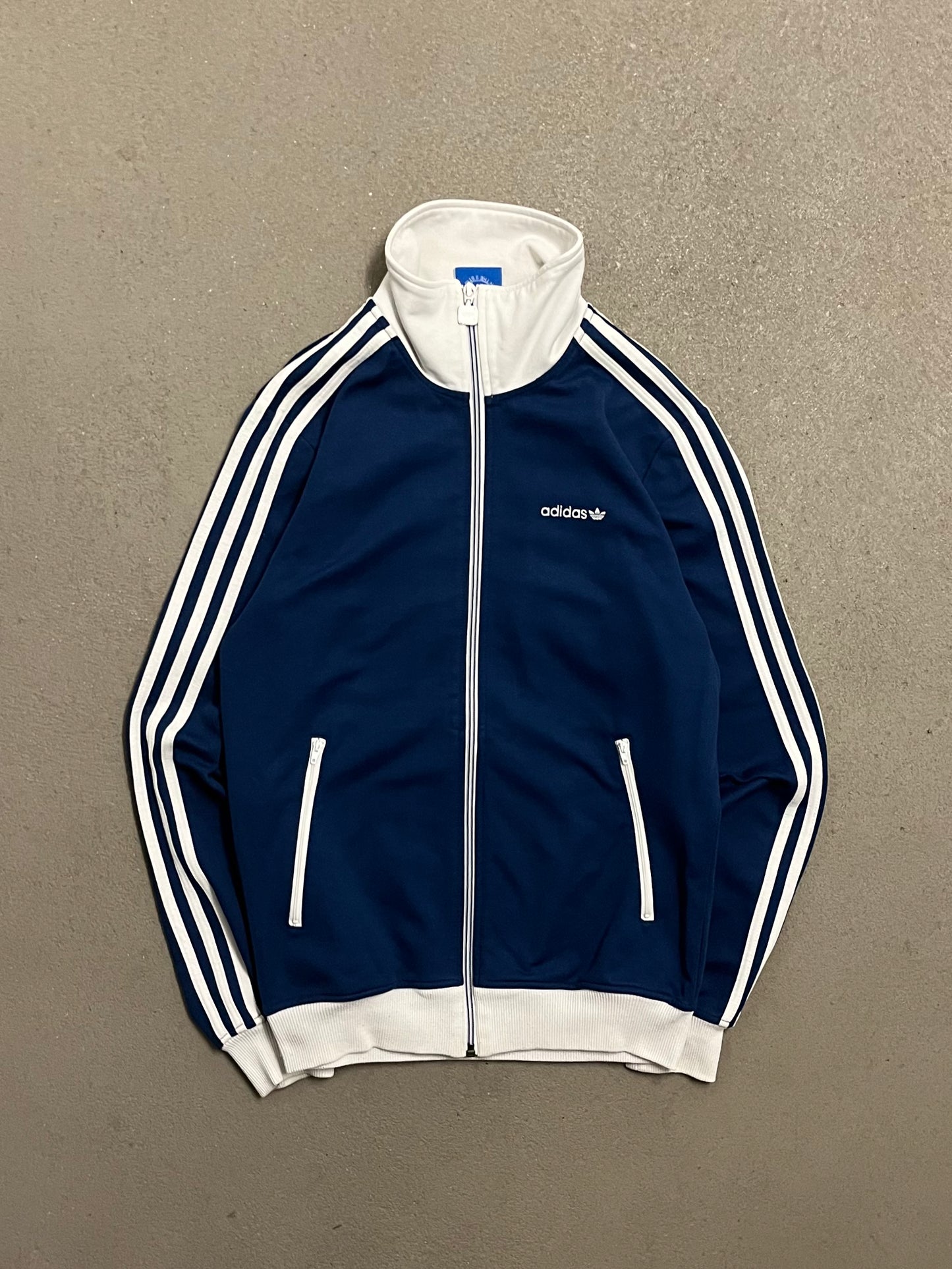 2011 Blue White Adidas Beckenbauer Track Jacket - S