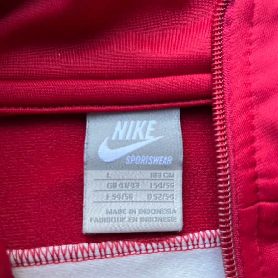 Vintage Red Nike Track Jacket - L